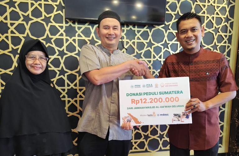 Kepedulian Jamaah Al Dakwah Geluran, Donasi Rp12,2 Juta Disalurkan untuk Korban Bencana Sumatera